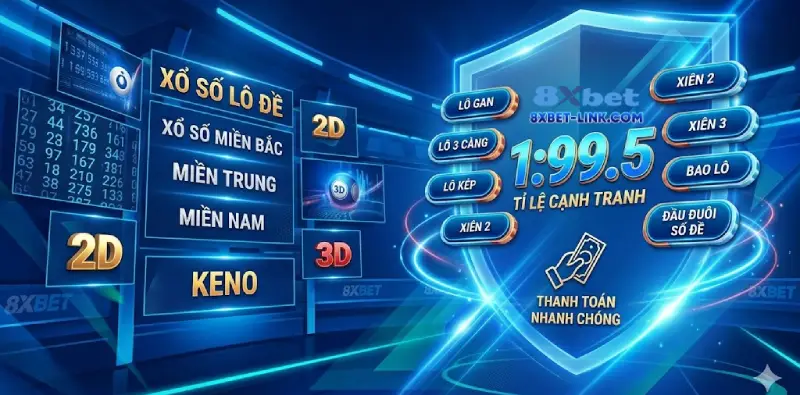 Lô đề xổ số trực tuyến tỉ lệ ăn cao 1.995